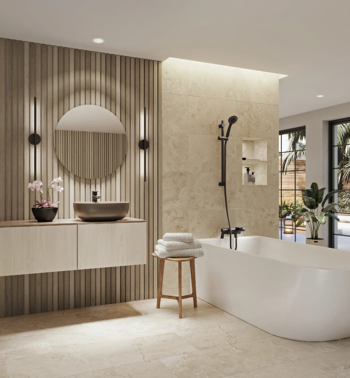 Spa-Style Bathroom